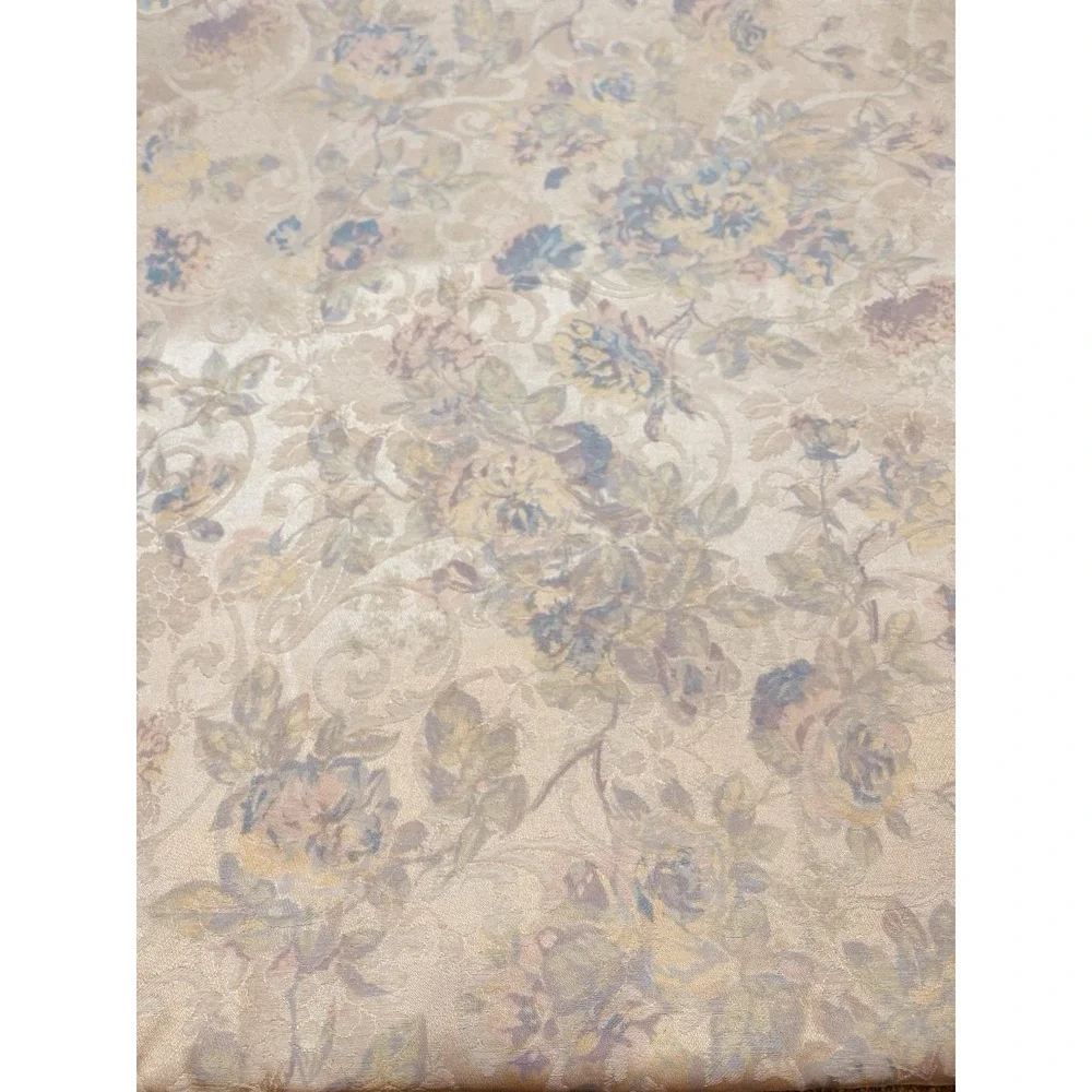 Vintage French Tapestry Jacquard Fabric Pastel Floral 7.4 yrd  Marie Antoinette